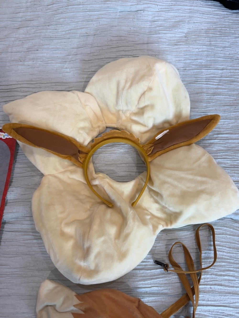 Eevee Kids Costume Accessory Set - Brown & Cream - Picture 2 of 6